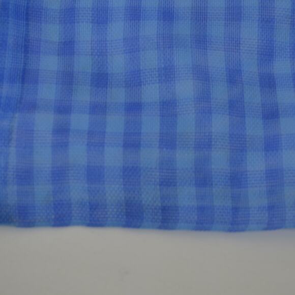 Mexican Mercado Mini Mesh Bag 7" Striped Unique Recyclable Blue - Picture 6 of 10